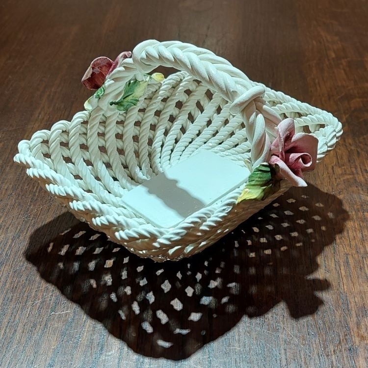 意大利手製陶瓷花籃